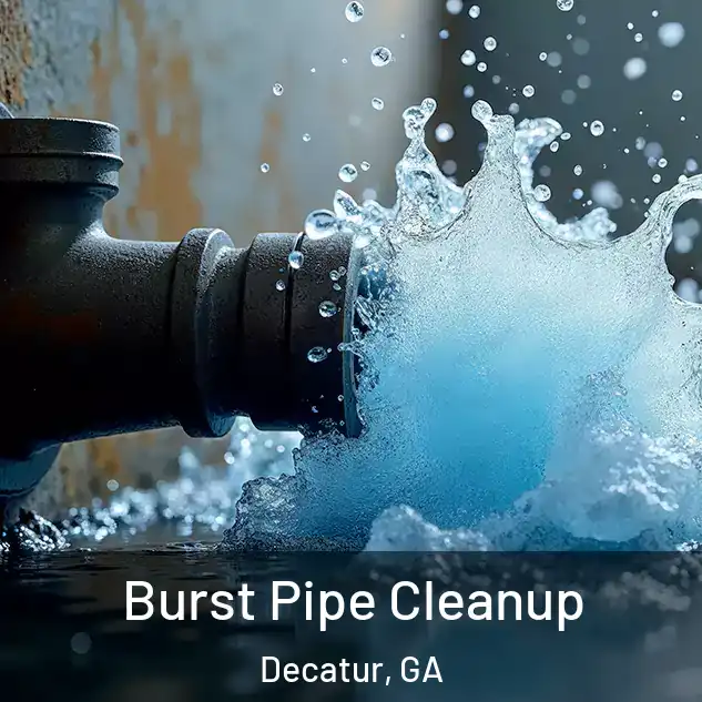  Burst Pipe Cleanup Decatur, GA