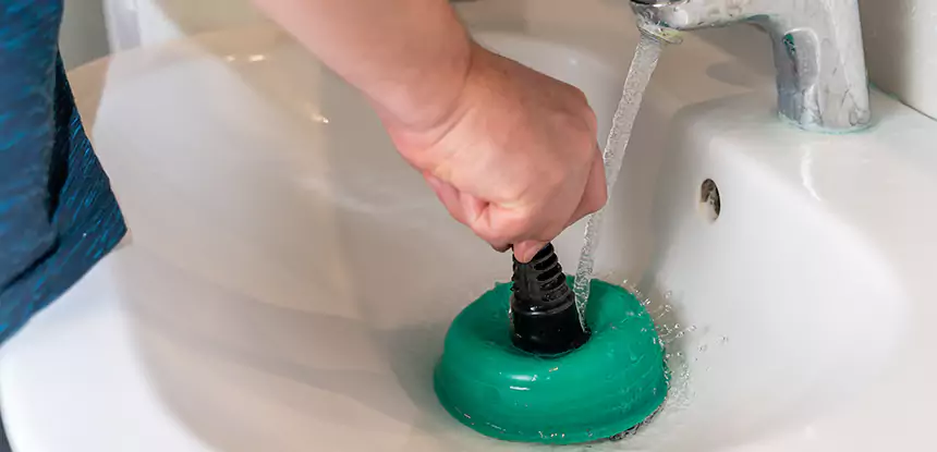 Sink Standing Water Blockage Removal in Decatur