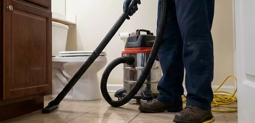 Fix Bathroom Floor Water Damage Decatur