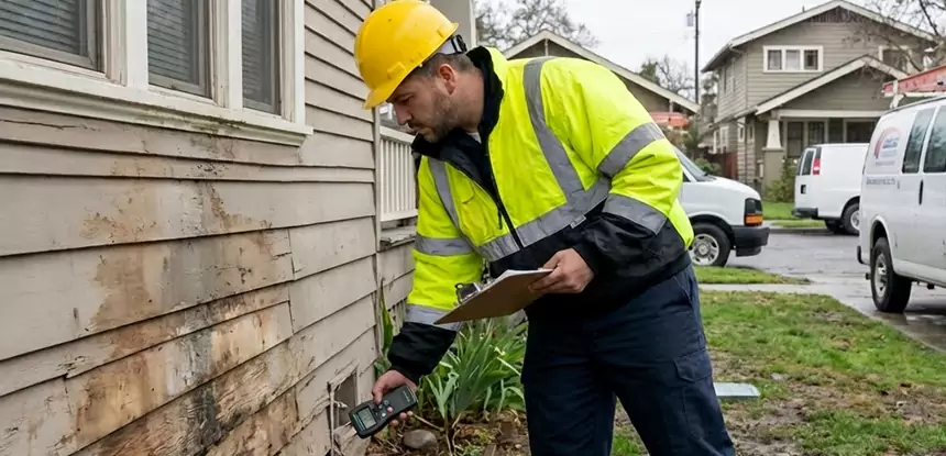 Water Damage Exterior Wall Decatur
