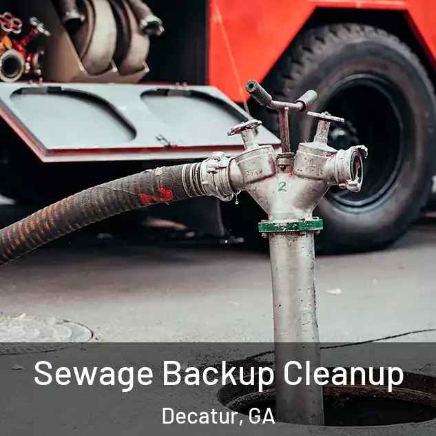  Sewage Backup Cleanup Decatur, GA